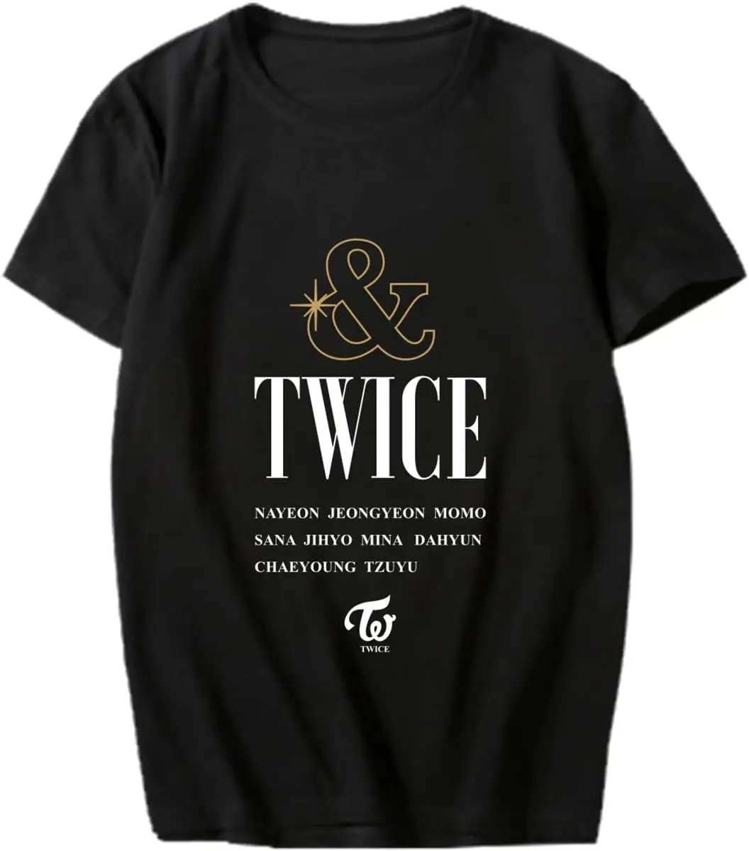 Xkpopfans Kpop футболка новый альбом одинаковые футболки Mina Sana Momo Tzuyu рубашка унисекс