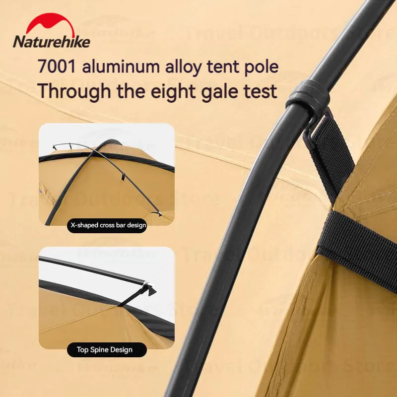 Naturehike 7 6 двухслойная легкая Модифицированная купольная палатка для всей семьи