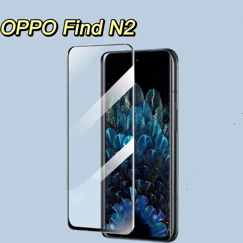 Полностью покрывающее полноэкранное закаленное стекло с клеем для OPPO Find N