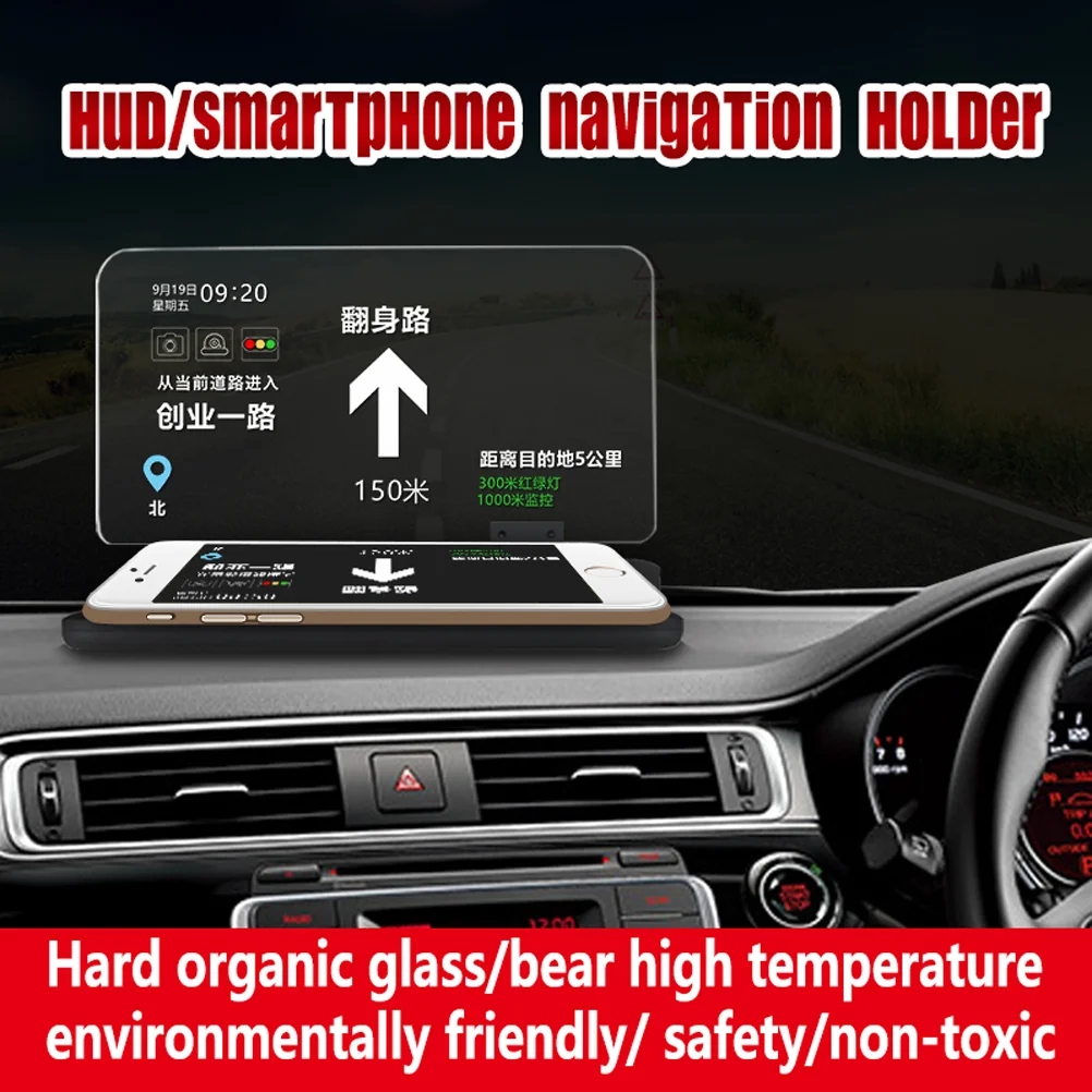 

Head Display Car Hud Navigation Holder Gps Reflector Smart Mobile Phones Bracket Heads up For