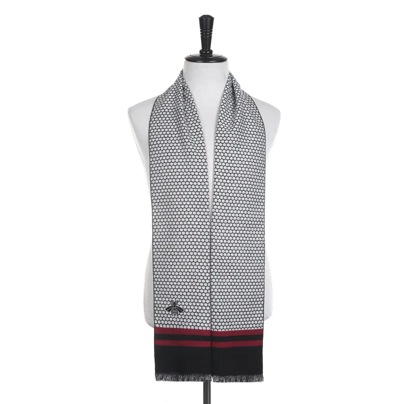 

2023 High Quality Luxury Brand Scarves Men Winter Warm Scarf Business Scarfs Fashon Plaid Wraps Bufanda Foulard