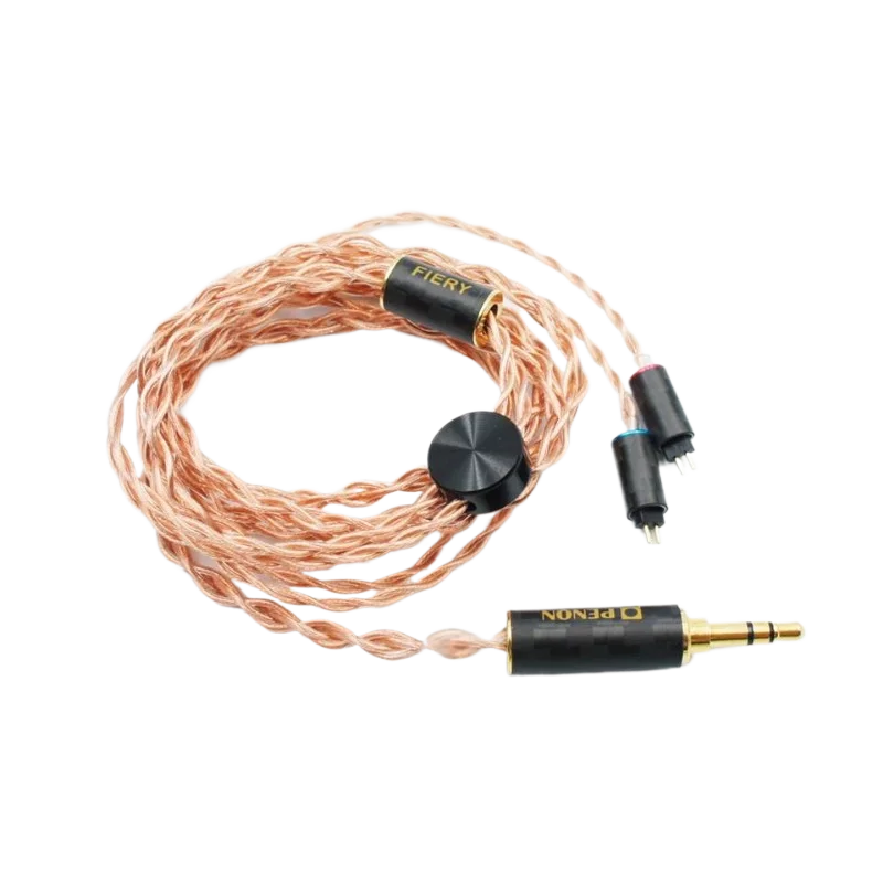 Фото Penon Fiery Флагманский MMCX/2Pin 0,78 мм монокристаллический медный Hi-Fi аудиофильский сменный кабель для наушников Кабель обновления IEM №5