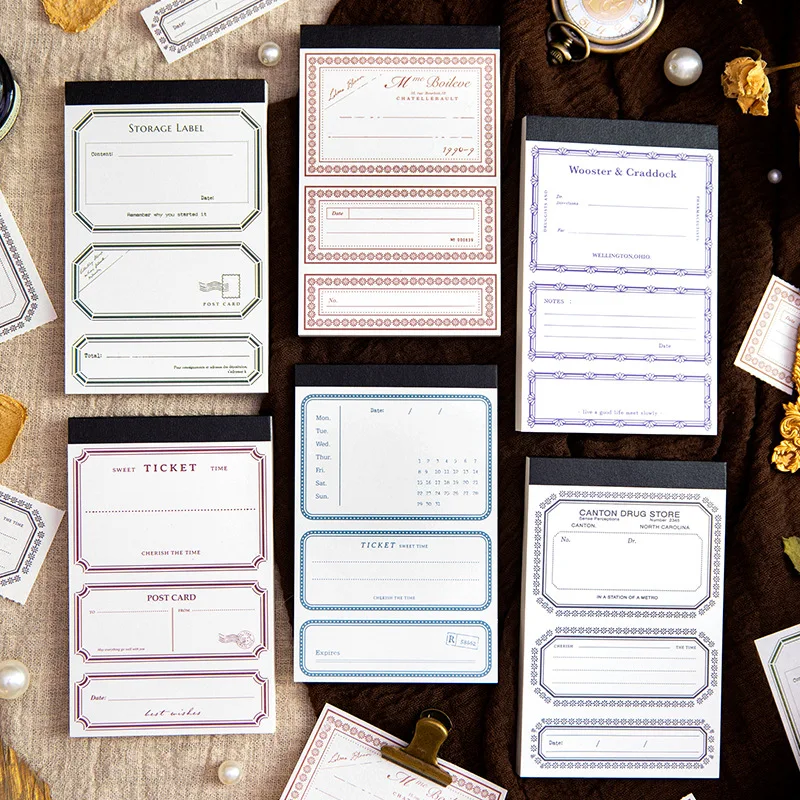 

50pcs/lot Memo Pads Sticky The Time Messenger paper Paper diary Scrapbooking Stickers Office School stationery