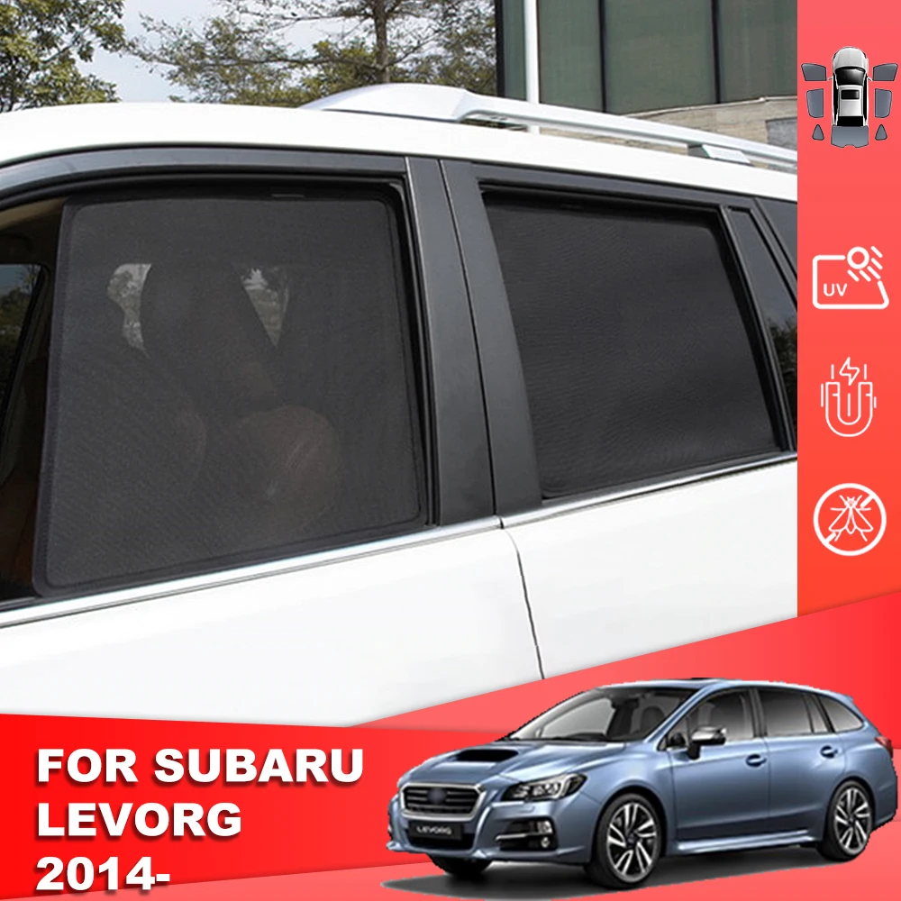 

For Subaru LEVORG VM 2014-2020 Car Sunshade Shield Magnetic Rear Side Baby Window Sun Shade Visor Front Windshield Mesh Curtain