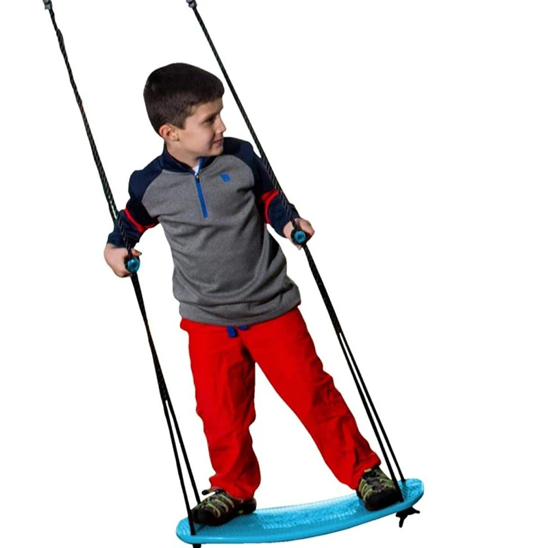 

Kick Stand Up Outdoor Tree Swing Kids Holds Up to 150 lbs Ages 6 Years and Up