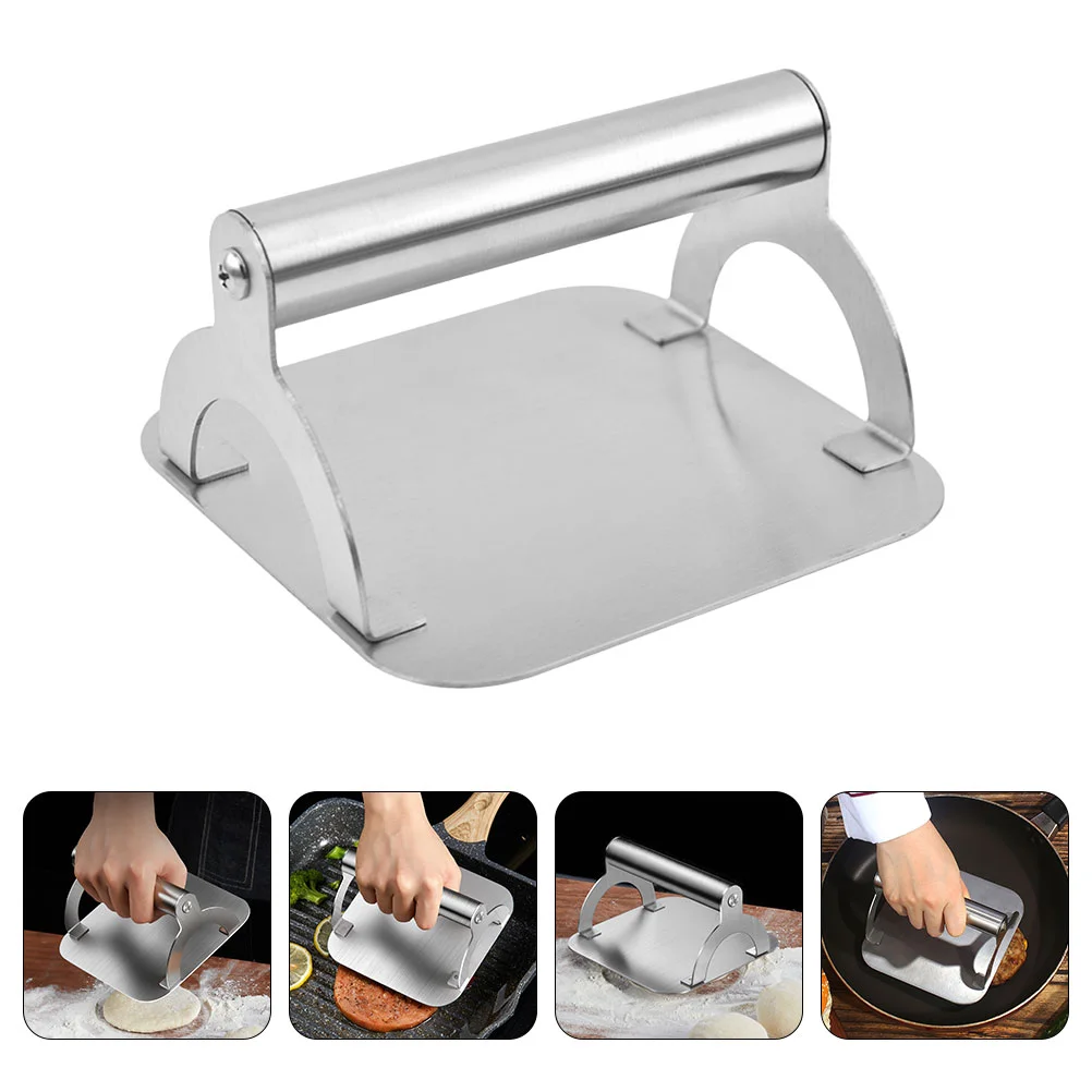 

Burger Press Kitchen Supply Metal Smasher Bbq Accessories Cooking Mold Tool Grill Patty Gadget Compressor Home Pressing Meat