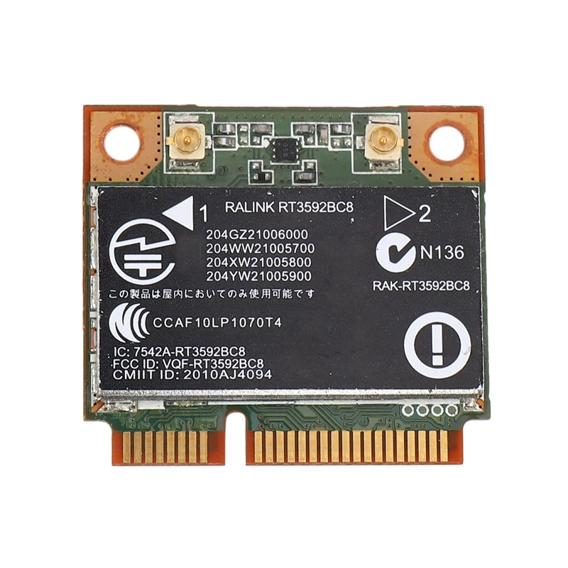 

RT3592BC8 Dual Band 300M & Bluetooth 3.0 Wireless Card For HP 4530S 4330S 4430S 4230S SPS: 630813-001