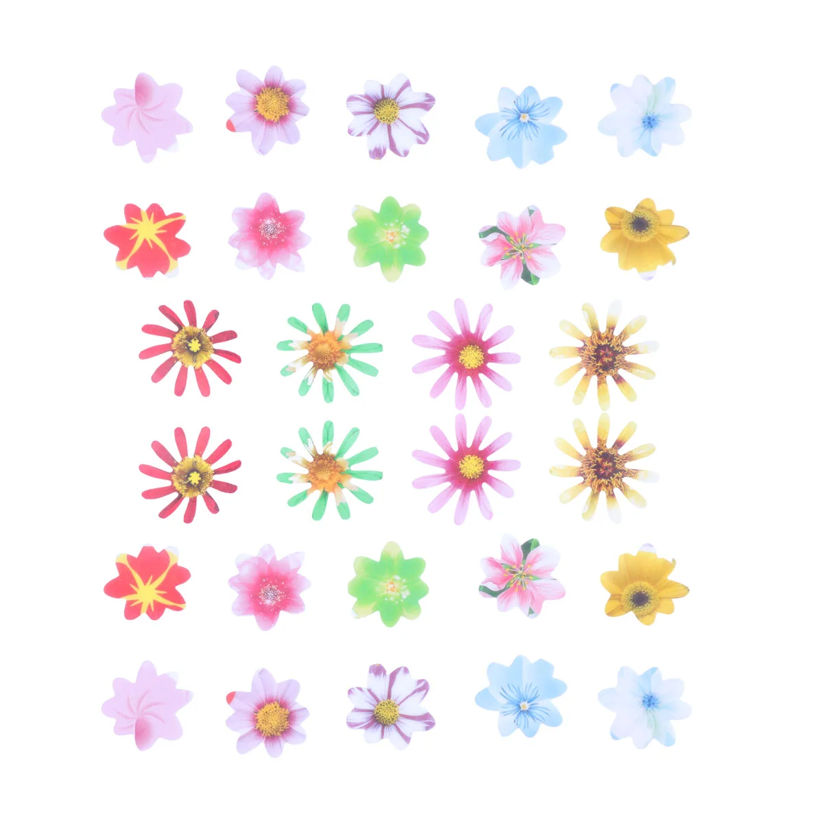 

120 Pcs Birthday Cake Party Decor Topper Flower Deccor Toppers Para Comida Small Flowers