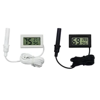 mini lcd digital thermometer hygrometer thermostat indoor convenient temperature sensor humidity meter gauge instruments probe