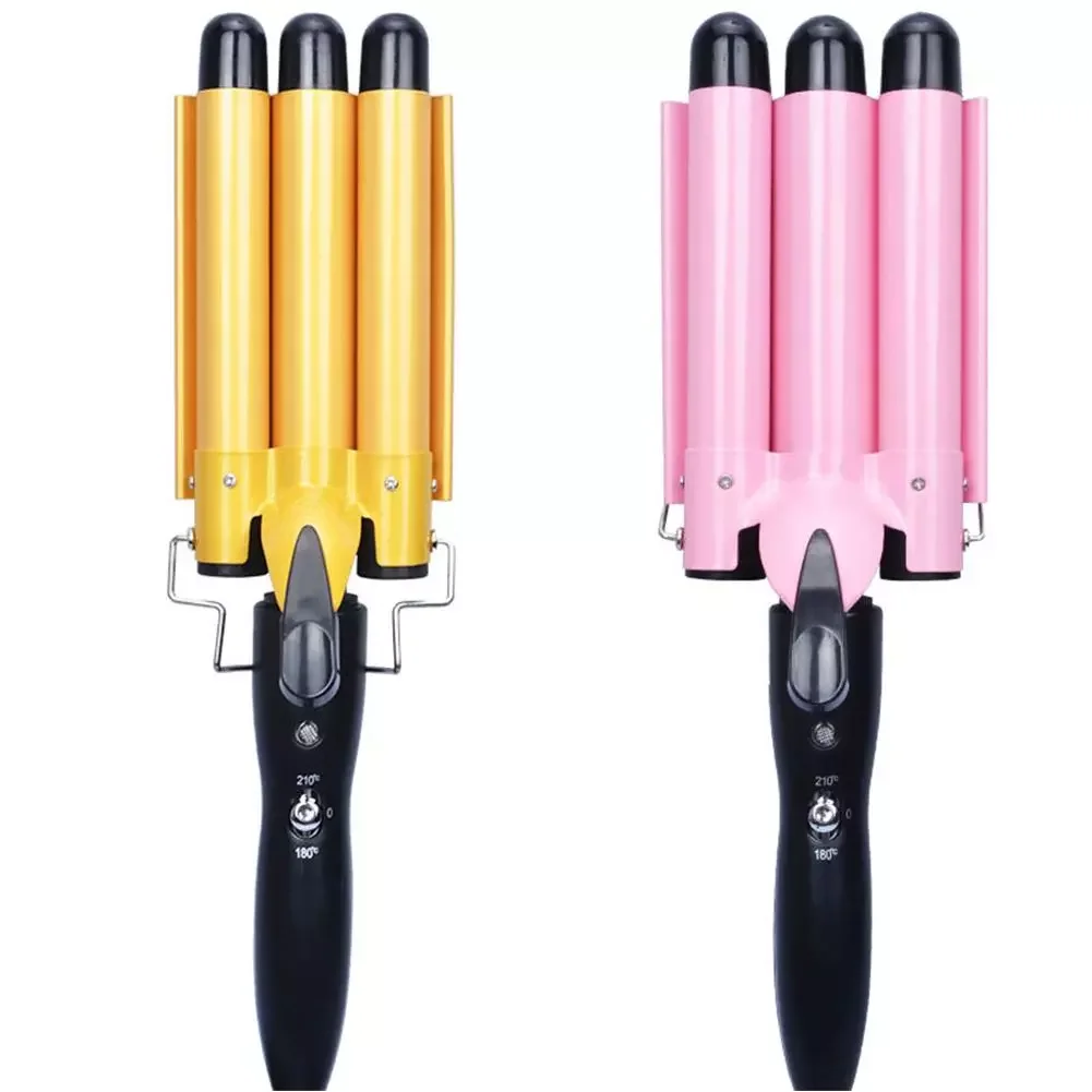 

NEW2023 Professional Curling Iron Ceramic Triple Barrel Hair Styler Hair Waver Styling Tools 3 Barrel Curling Iron Hair Waver Ha