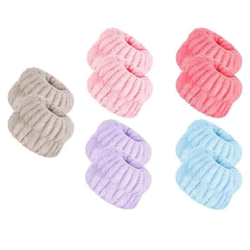 

10 Pcs Wristbands For Washing Face Microfiber Wrist Wash Towel Band Wristbands For Washing Face Wrist Sweatband Prevent Water