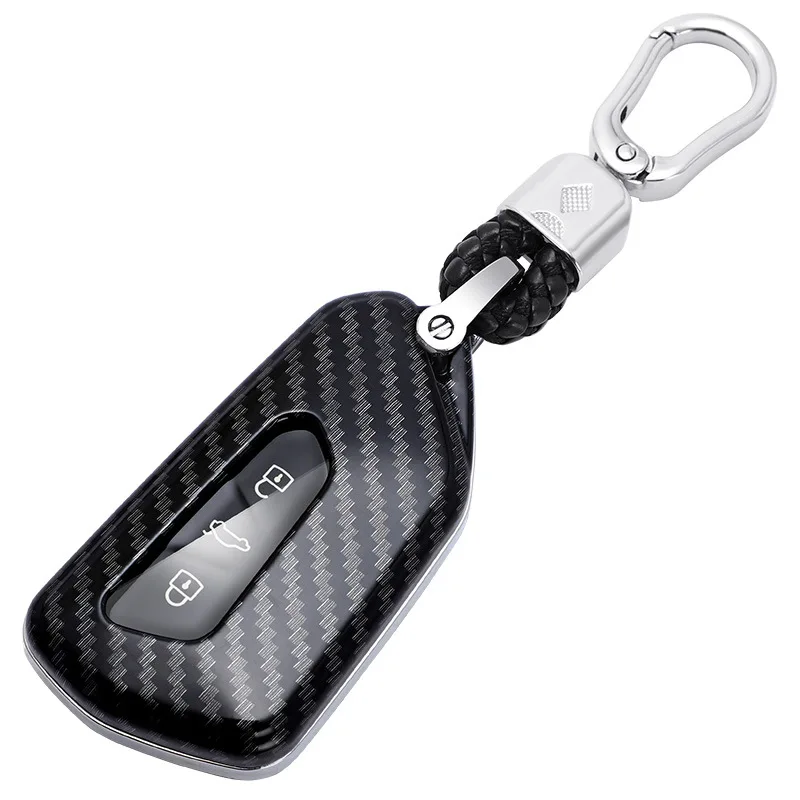 

Car Key Case for VW Volkswagen Golf 8 Mk8 2020 for Skoda Octavia 3 Buttons Smart Keyless Remote Control Cases Keychain Holder