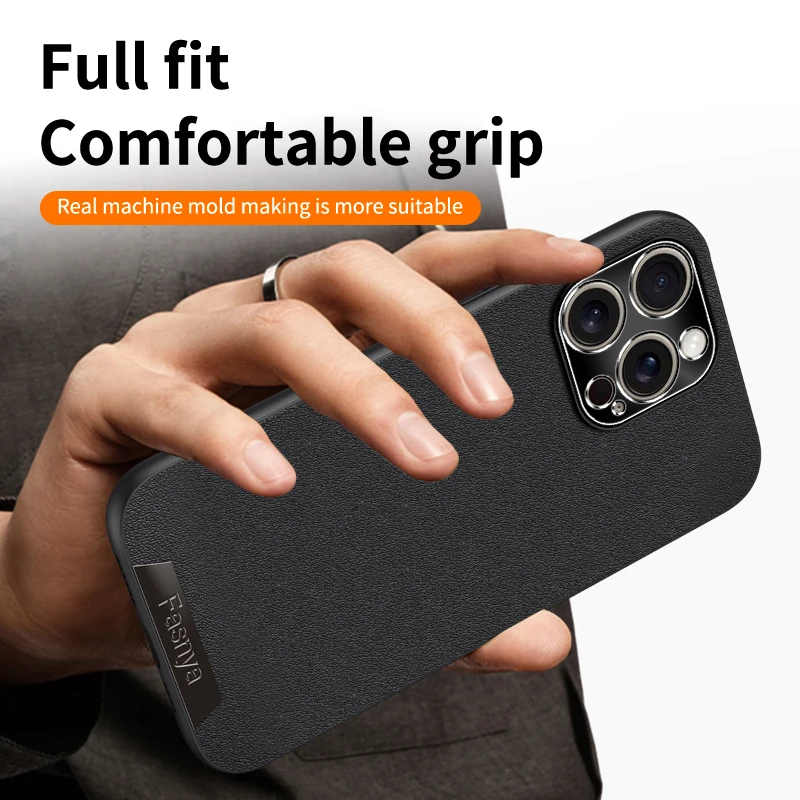 Кожаный чехол для телефона приятный кожи iPhone 16 15 14 13 12 11 Pro XS Max XR X SE 8 7 Plus