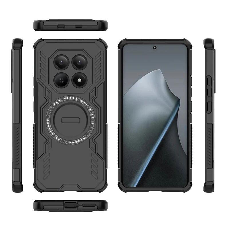 Фото Противоударный чехол для Redmi Note 15 4G с магнитной адсорбцией и поддержкой беспроводной зарядки, задняя крышка для Redmi Note 15, чехол для Redmi Note 15 4G №2