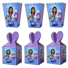 Мультяшный домик для кукольного домика, товары для вечерние, бумажная Подарочная коробка для конфет, полезный аксессуар для будущей мамы, украшение для детского дня рождения с кошкой для девочек