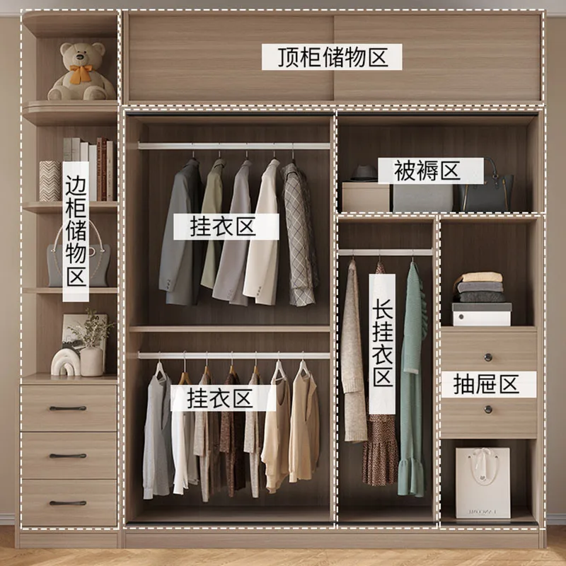 Роскошный шкаф для спальни европейская перегородка деревянный портативный