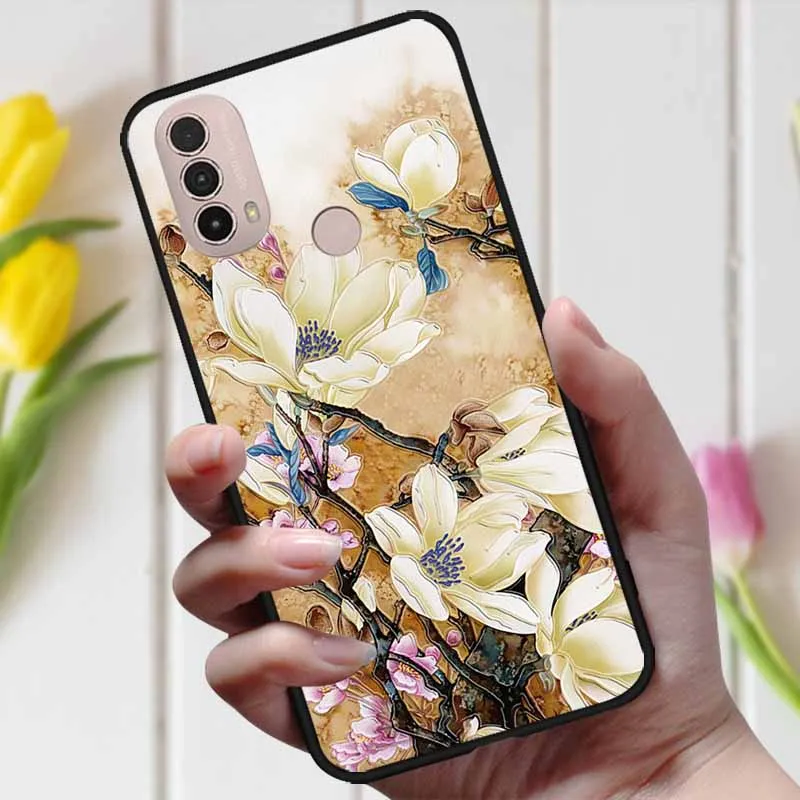 Чехол с 3D тисненым цветком для Lenovo K14 Plus чехол + милый рельефный телефона K14Plus K 14 |