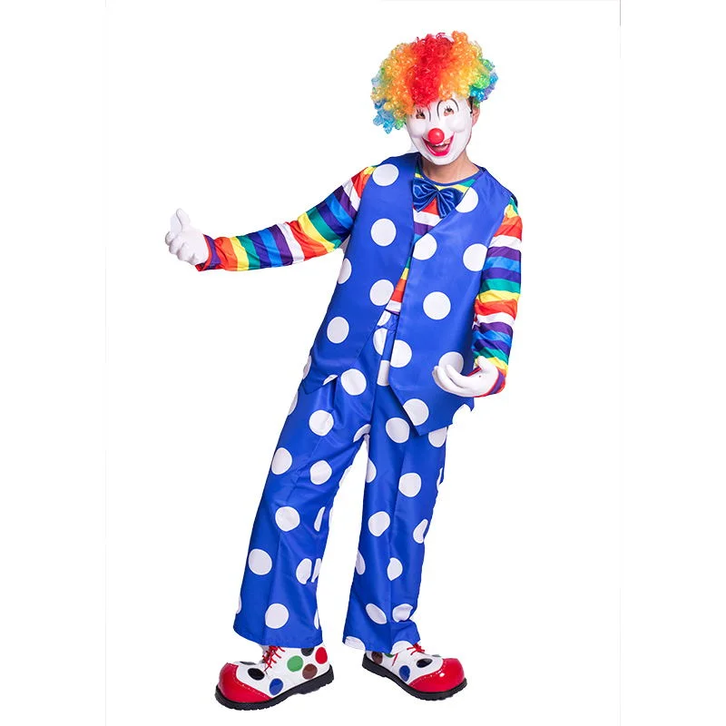 Клоун Джокер Косплей Костюм Для Мужчин Цирковой Клуб Одежда Новогодний