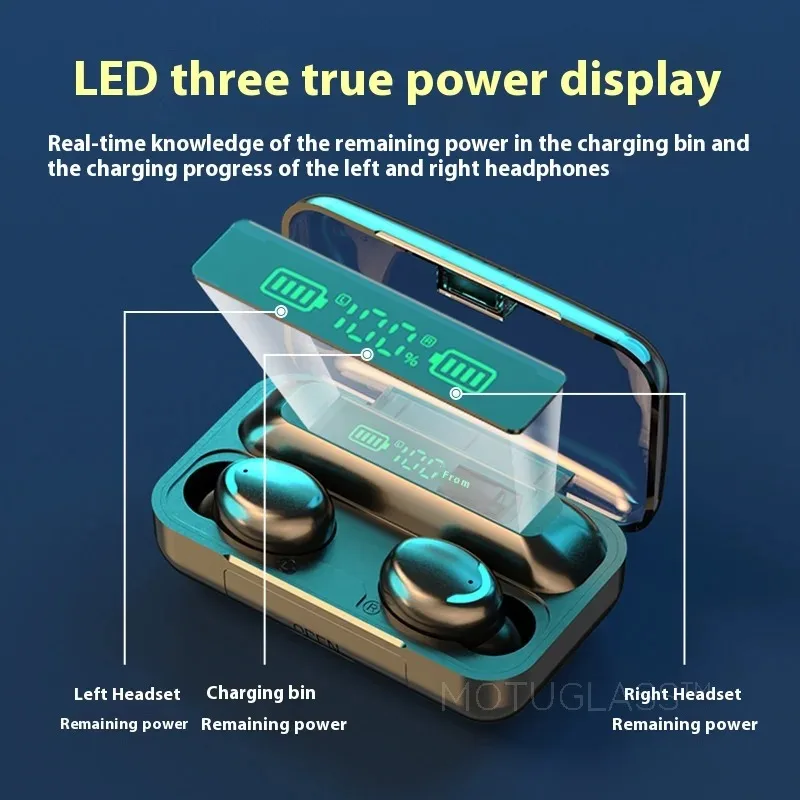 Водонепроницаемые F9 5C Bluetooth беспроводные наушники игровые наушники-вкладыши