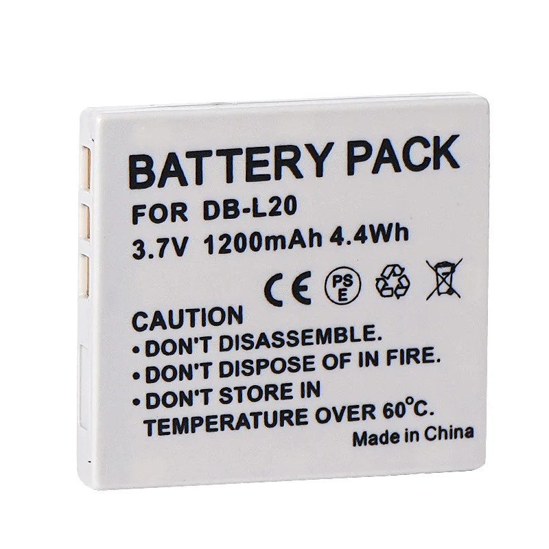 Аккумулятор DB-L20 DBL20 для Sanyo Xacti DMX-C1 C4 C5 C6 CA6 CA65 CA8 CA9 CG5 CG6 CG9 DSC-C4 C5 E6 J4 VPC-C1 C4 C40 Аккумуляторы (art.: 3920d0872eb3e) - 3920d0872eb3e