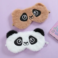cute cartoon plush panda sleeping eye mask night dream eye patches soft lightproof sleep eye covers for girls boys to sleep well