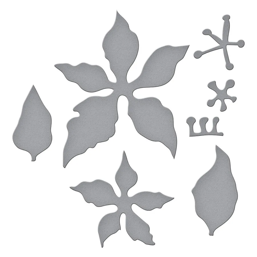 

Holiday Flowers Metal Cutting Dies Stencils Die Cut for DIY Scrapbooking Album Paper Card Embossing New 2022