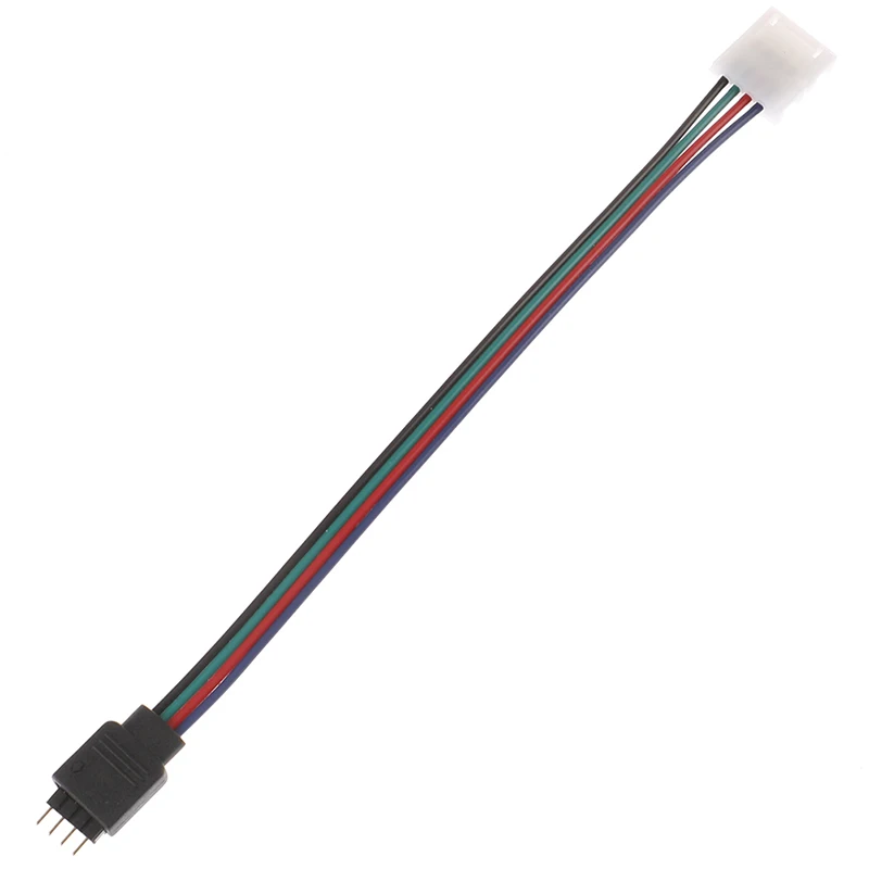 15cm 5050 RGB 4 Pin LED Strip Light Connectors Strip To Power Adaptor 4 Conductor 10mm Wide Connector