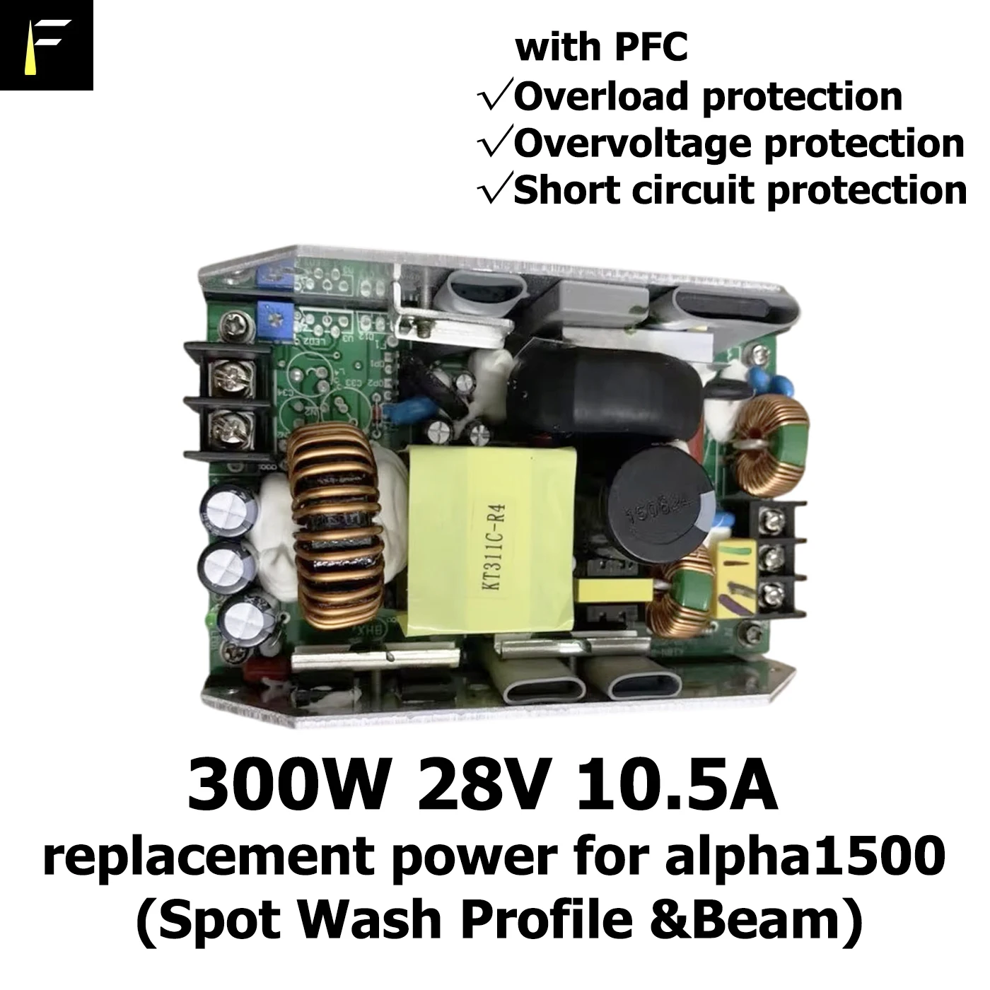 

Блок питания SMPS 300 Вт для профильного луча 1500 ступеней