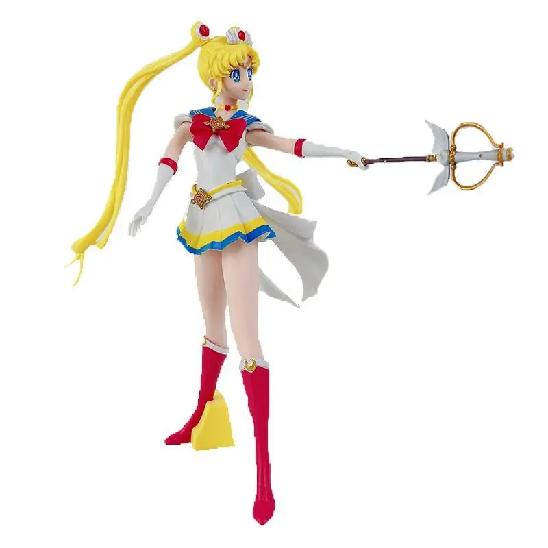 

25cm Anime Sailor Moon Figure Tsukino Usagi Model Dolls Sailor Glitter Glamours Action Figure Ornament Collection Kids Toys Gift