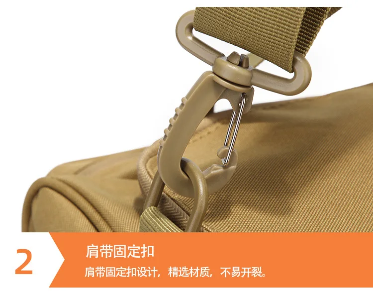 Outdoor Tactical One Shoulder Crossbody Backpack Large Capacity Storage Bag Molle Fitness Camping Waterproof Travel Bag