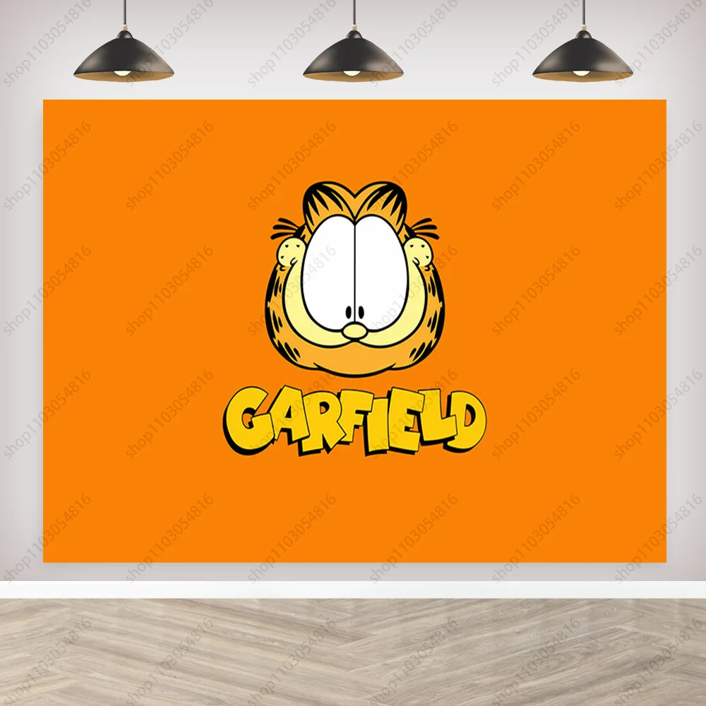 MINISO Гарфилд кот фон для фотосъемки милая тема детей украшение на день рождения