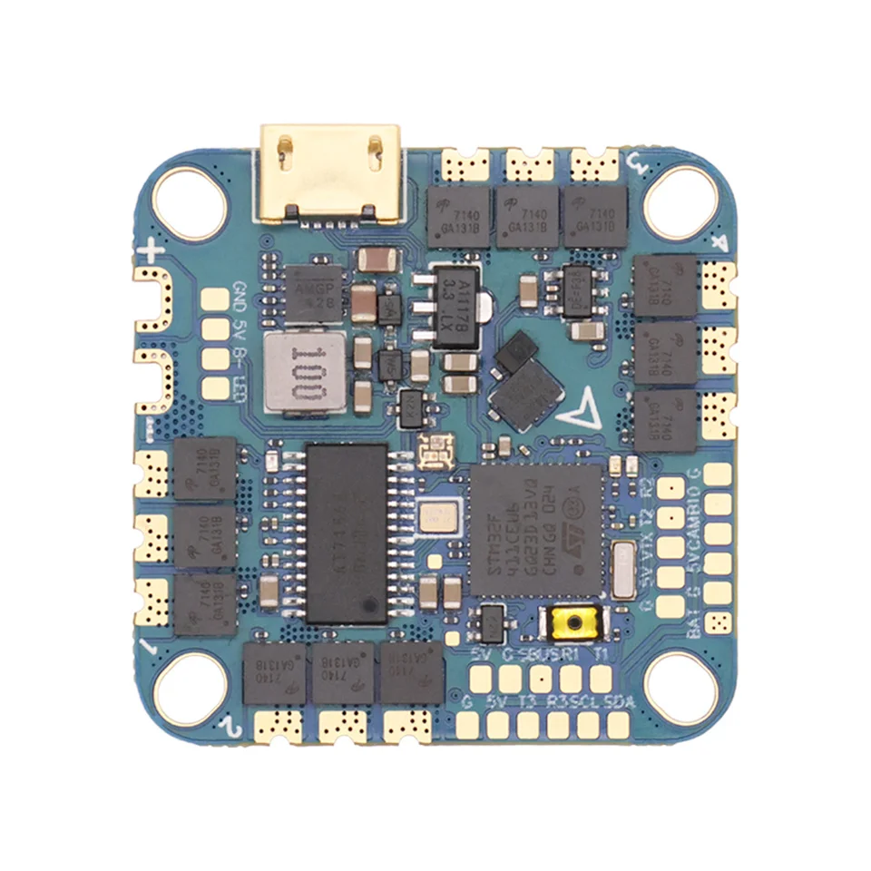 

Контроллер полета HAKRC F4 AIO F411 ICM42688, 2-6S, RGB-подсветка, 5 В/1,5 А, BEC, барометр OSD 40A ESC Dshot600 F411D, комплект рамы для дрона