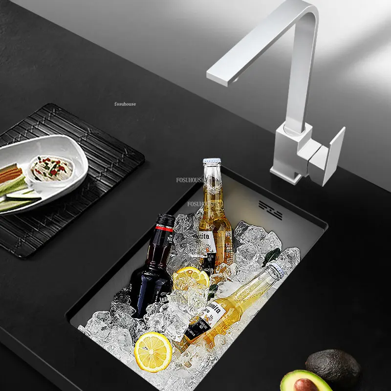 Маленькие кухонные мойки из нержавеющей стали одна раковина барная стойка