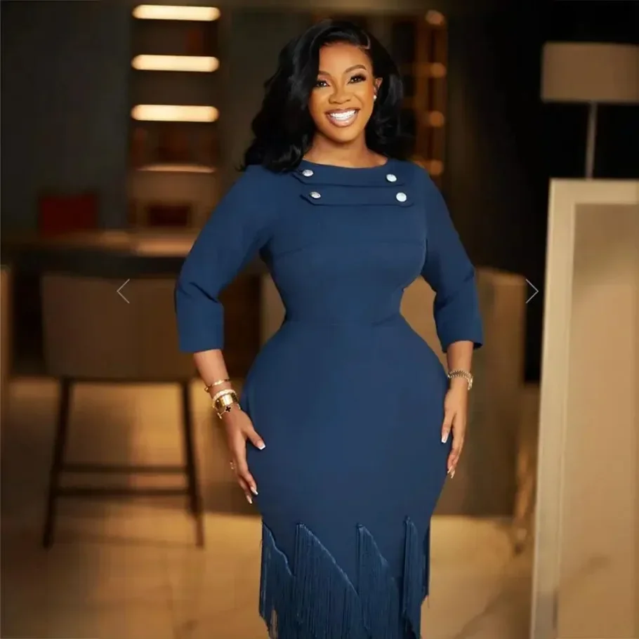 Модная женская одежда из Турции африканские вечерние платья с кисточками