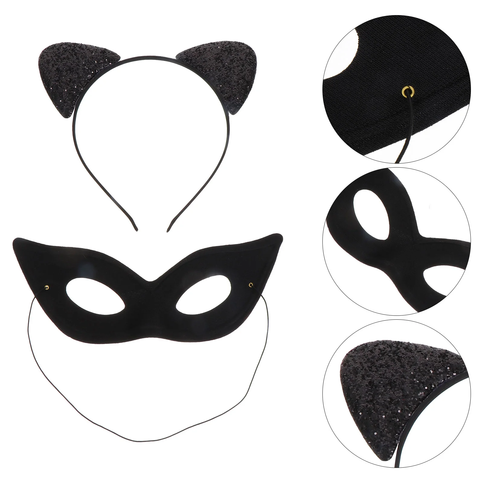 

1 Set Exquisite Cat Costume Prop Cat Ear Headband Cosplay Prop