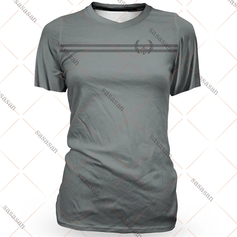 2022 Женская свободная футболка с коротким рукавом для езды на горном велосипеде