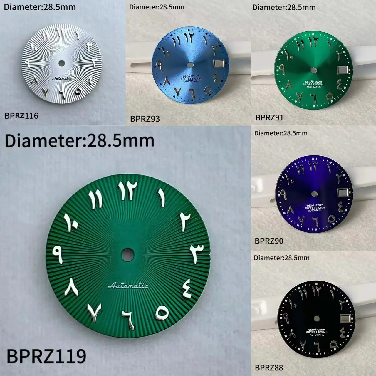 Циферблат арабский с логотипом NH35 28 5 мм не светящийся механический механизм 29