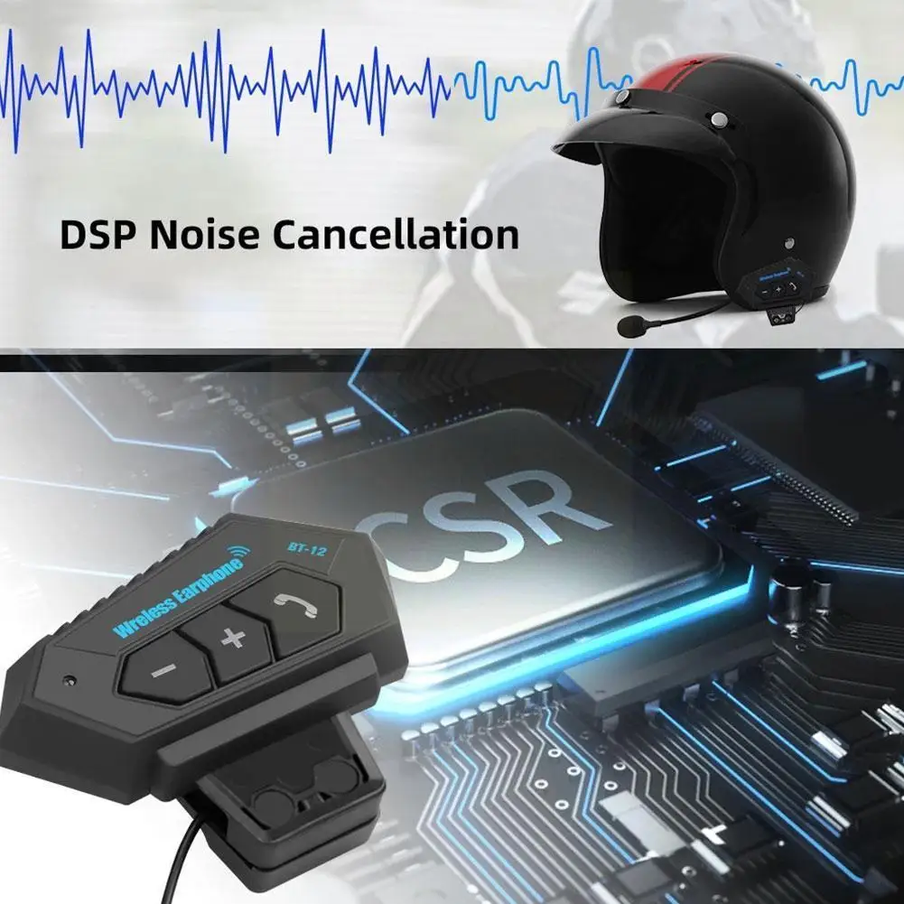 

Bluetooth-гарнитура P8M6 для шлема, беспроводная с защитой от помех, с микрофоном, для езды на мотоцикле
