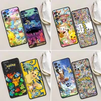 pocket monster case for samsung galaxy a72 a52 a53 a71 a91 a51 a42 a41 note 20 ultra 8 9 10 plus cases cover japan anime pokemon