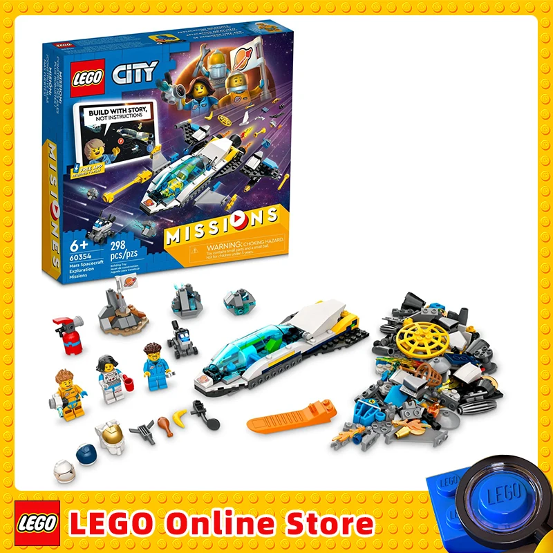 

LEGO & City Mars Spacecraft Exploration Missions 60354 Interactive Digital Building Toy Set for Kids Birthday Gift (298 Pieces)