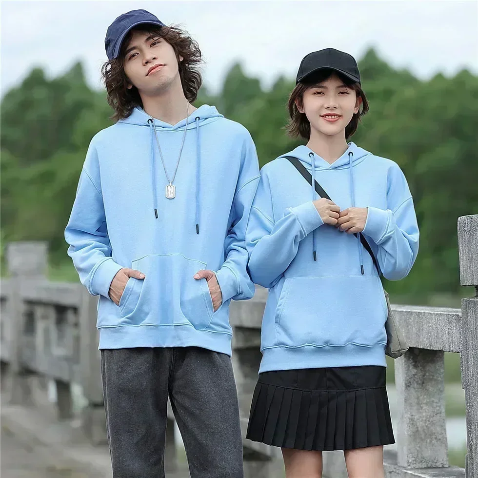 Осенне-зимний спортивный свитер с капюшоном мужской и женский для бега фитнеса