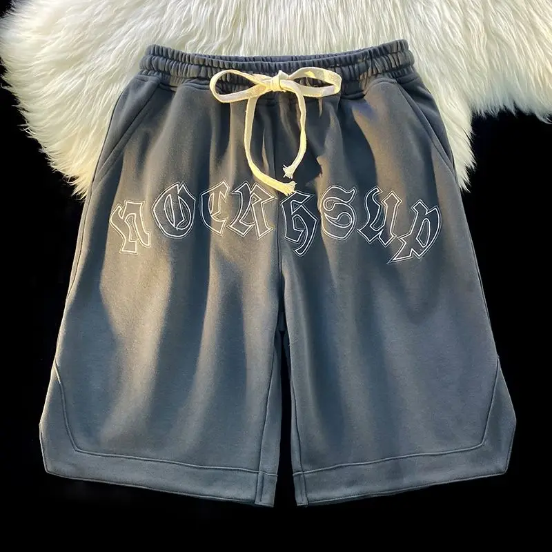 

American Fashion Casual Shorts Five Point Pants Women Summer Loose Sports Casual Pants Street All Match Five Point Pants