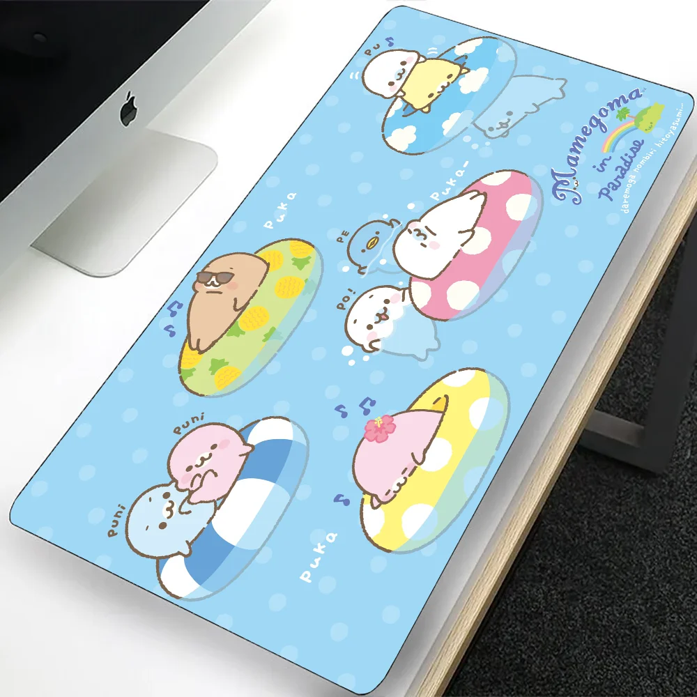 Милый большой игровой коврик для мыши Mamegoma компьютерный ПК геймер ноутбука