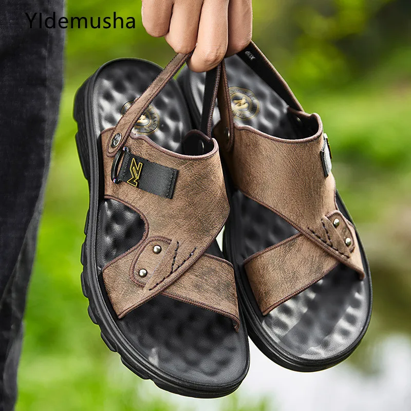 

Мужские сандалии из натуральной кожи, размеры 38-47