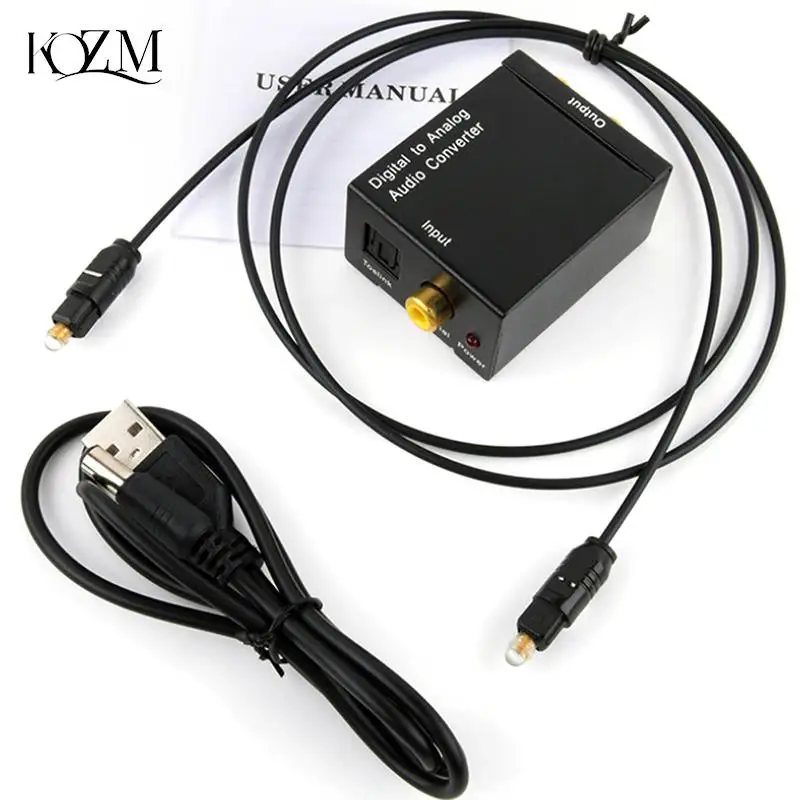 

Optical Coax Toslink Digital To Analog Converter RCA L/R Stereo Audio Adapter