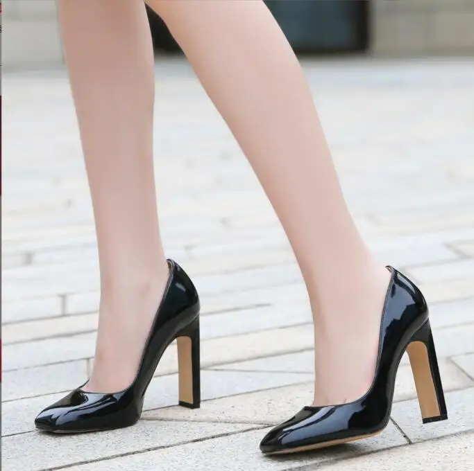 Sexy Pumps Wedding Women Red Shoes High Heel Lady wedding shoes Pumps Summer Autumn Women's Heel Patent leather high heels