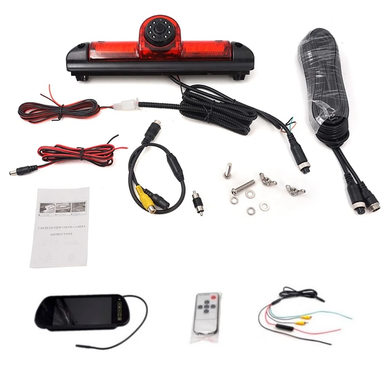 

Автомобильная камера заднего вида с стоп-сигналом для FIAT Ducato Van III 2006-2015 фургон с 7-дюймовым монитором зеркала заднего вида