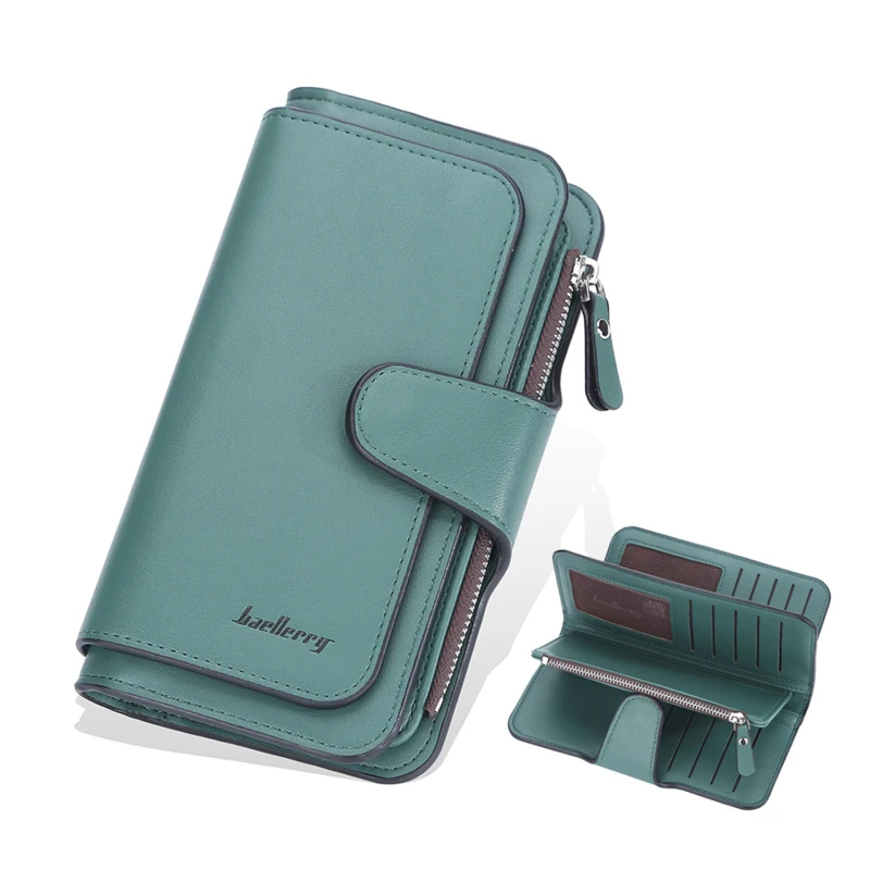 

Luxury Designer Women's Wallet 2023 New Long Three-fold Multi-card Position Clutch Female Multi-function Coin Purse Card Holder