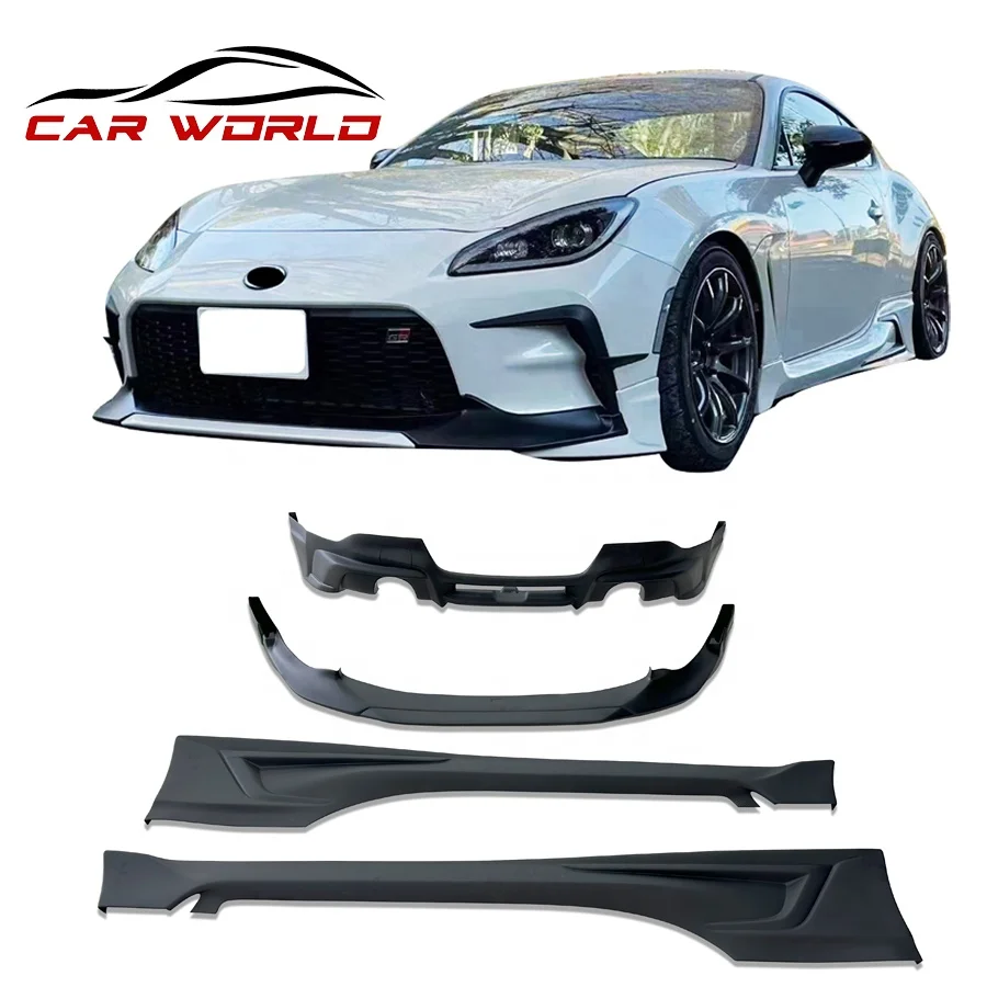 Комплект кузова автомобиля Carworld для Toyota GR86 TRD Style передняя губа задняя боковые