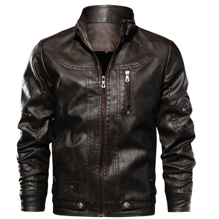 Mens Leather Jackets Autumn winter Drop shippingHigh Quality Motorcycle Jacket Male Plus faux leather men 2023 spring men cloth